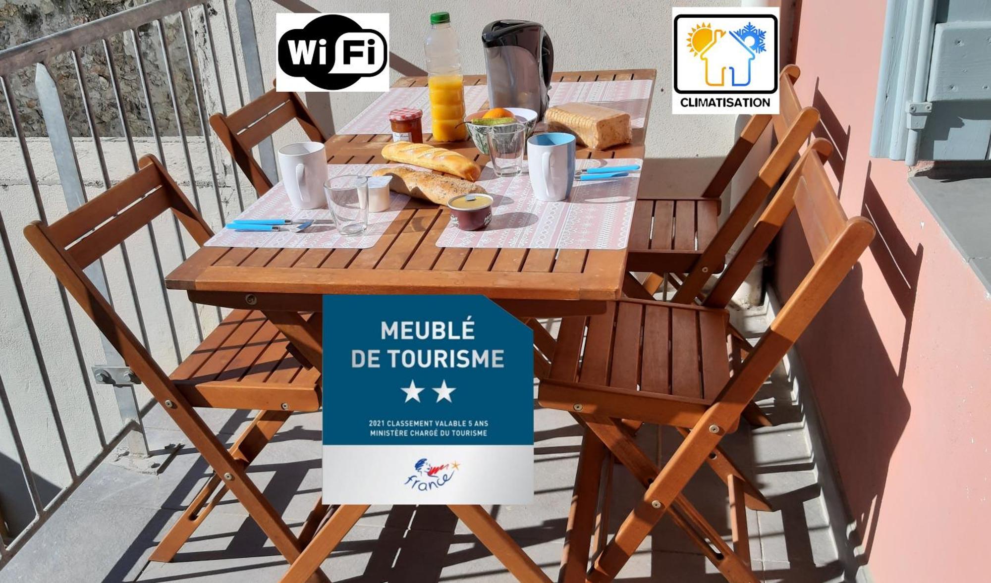 O Coeur De Sete - T2 Climatise Avec Terrasse - 2 ** Apartman Kültér fotó